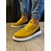 Yüksek Taban Günlük Süet Ayakkabı  Sarı