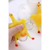 Yumurtlayan Eğlenceli Tavuk Anahtarlık Stres Topu Hediyelik Oyuncak Çanta Süsü