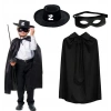 Zorro Pelerini Şapkası ve Maske Seti Çocuk Boy