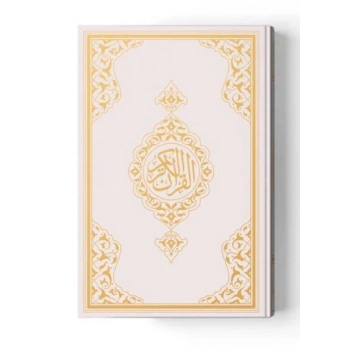 2 Renkli Orta Boy KurAn-I Kerim (Miklepsiz) Beyaz