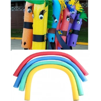 3 Adet Renkli Çocuk Aktivite Köpüğü Hayal Gücü Geliştirici Sosis Şekil Yapma Köpüğü  (150 cm x 6 cm)