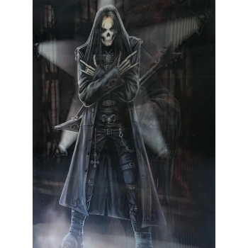 3 Boyutlu  3 Farklı  Değişenli Kuru Kafa Tablosu 30x40 cm