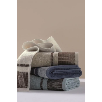 4lü Armürlü Havlu Seti Casual 50x90