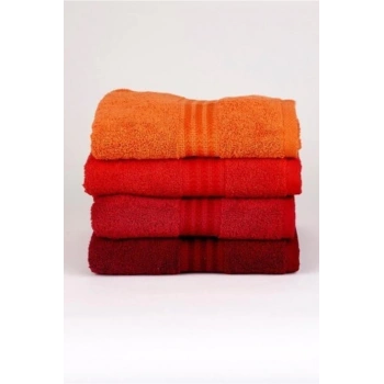 4´lü 50x90 Havlu Seti Kırmızı