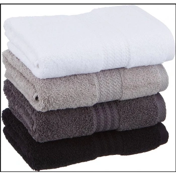 70X140 4´lü Havlu Seti Siyah