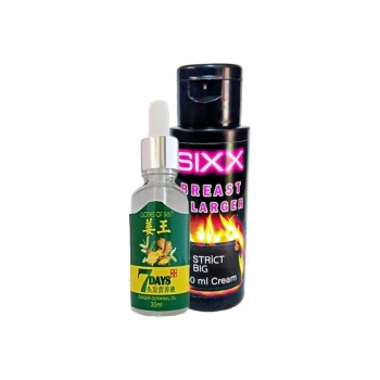 7Days Bay Saç Bakım Yağı ve + Sıxx Memme Şekiııendirici Bakım Kremi 60 ml