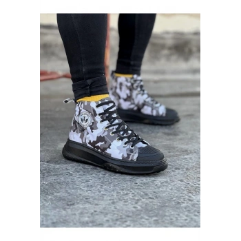 Acık Askeri Erkek Yarım Bilek Casual Ayakkabı