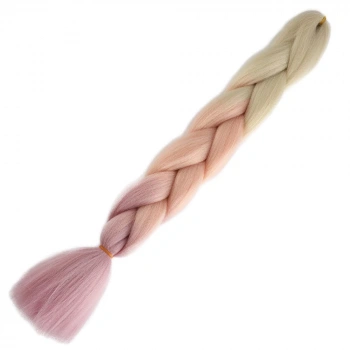 Afrika Örgülük Ombreli Sentetik Saç 100 Gr. / Platin / Soft Tcu / Soft Lila