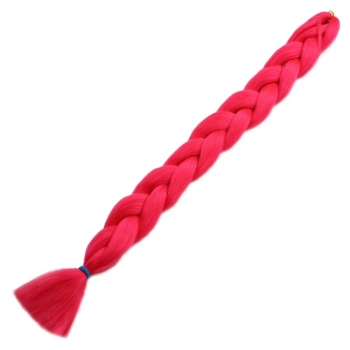 Afrika Örgüsü Ve Rasta İçin Sentetik Saç / Koyu Pembe