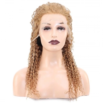 Afro Dalga Front Lace Gerçek Tül Peruk / Balköpüğü / 60/65cm