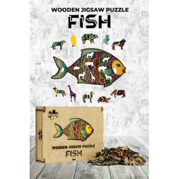 Ahşap Puzzle - Fish (182 parça)