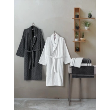 Aile Bornoz Seti Carlos Beyaz-Antrasit