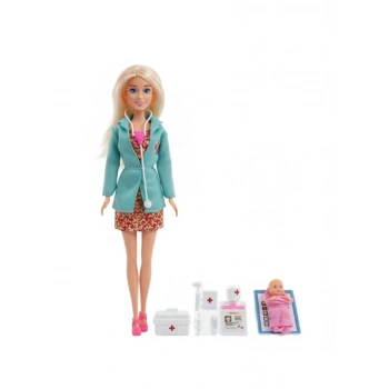 Aksesuarlı Model Bebek Doktor Seti