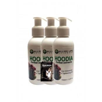Allied Life Sciences Hoodia Herbal Extracts Hot Slimming & Tightening 150 ml x 3 adet + Jel