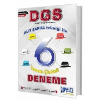 Altı Şapka Yayınları DGS Altı Şapka 6 Çözümlü Deneme
