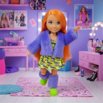 Moda İkonu Bebek Figür 13 cm  - Tcu Saçlı Neon Şıklık