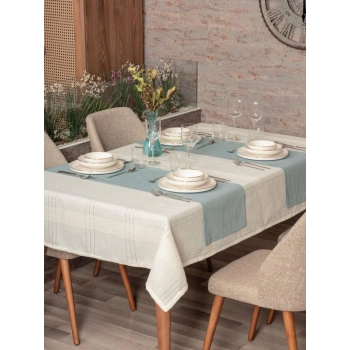 Antique Jasmine Krem Keten Masa Örtüsü