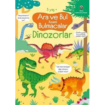 Ara ve Bul li Bulmacalar - Dinozorlar