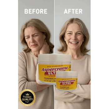 Aspercreme Ultra Sırt, Bel, Kas, Diz, Dirsek, Artrit Vücut Ağrı Masaj Kremi 2li Set