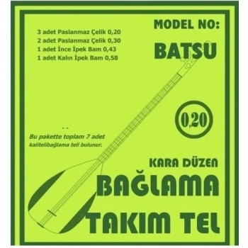 Bağlama Aksesuar Tam Takım Tel 0.20 Batsu
