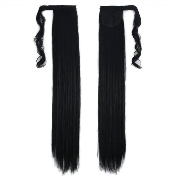 Bağlamalı Düz At Kuyruğu / Siyah