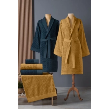 Bambu Bornoz Seti Lisse Moonlit Amber