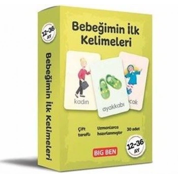 Bebeğimin İlk Kelimeleri Kartları 12 - 36 Ay
