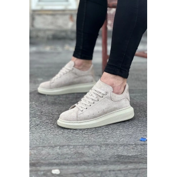 Bej Süet Günlük Erkek Casual Ayakkabı