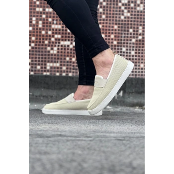 Bej Triko Babet Erkek Casual Ayakkabı