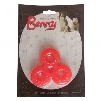 Benny Köpek Oyuncağı Üçlü H 9 x 9 cm Kırmızı