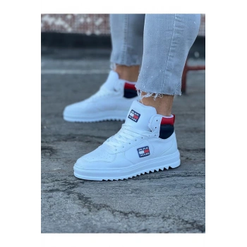 Beyaz Erkek Yarım Bilek Bot