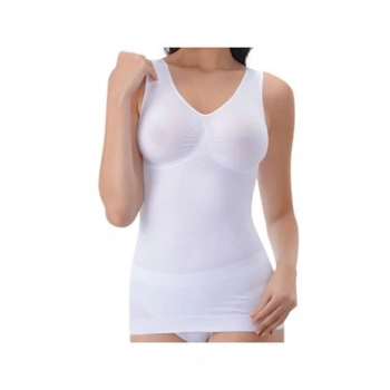 Beyaz Kadın Dikişsiz Atlet Korse