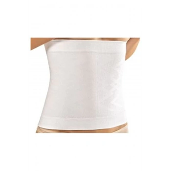 Beyaz Kadın Dikişsiz Bel Korse