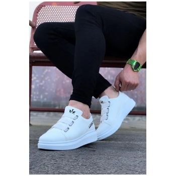 Beyaz Kalın Taban Casual Erkek Ayakkabı