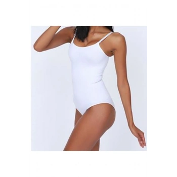 Beyaz Kancalı Dikişsiz Korse