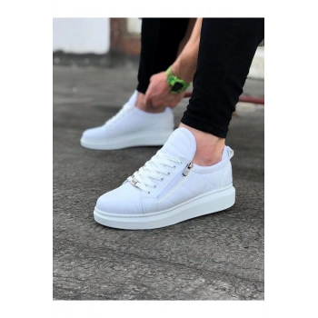 Beyaz Kapitone Erkek Casual Ayakkabı