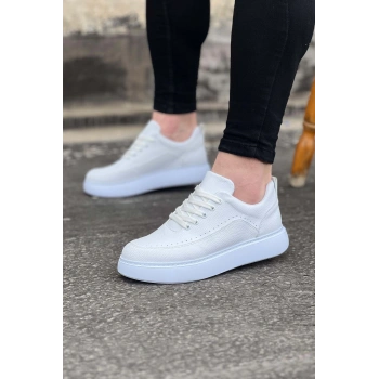 Beyaz Ortopedik Taban Erkek Casual Ayakkabı