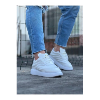 Beyaz Rugan Erkek Casual Ayakkabı