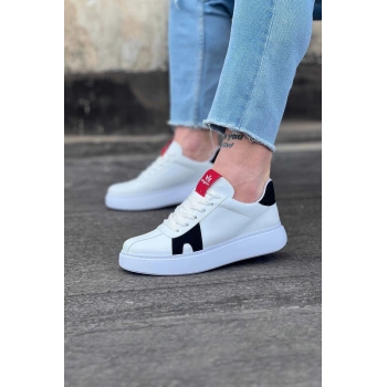 Beyaz Siyah Erkek Casual Ayakkabı