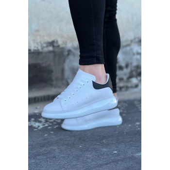 Beyaz Siyah Erkek Casual Ayakkabı