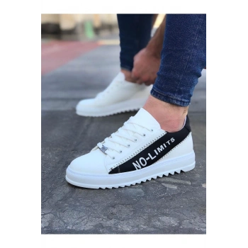 Beyaz Siyah No Limit Erkek Casual Ayakkabı