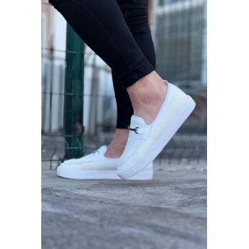 Beyaz Triko Babet Erkek Casual Ayakkabı