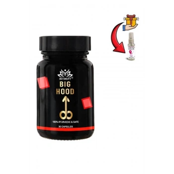 Big Hood Erkekler İçin Özel Bölge lü Takviye 30lı x 1 ad.+Erosel Masaj Yağı
