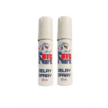 Big Shark Del.ay Erkeklere Zamanlayıcı Yeni Formülü Bakım Ve Masaj Sprayı 25 Cc X 2 Adet