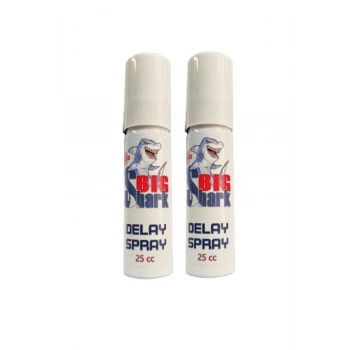Big Shark Del.ay Erkeklere Zamanlayıcı Yeni Formülü Bakım Ve Masaj Sprayı 25 Cc X 2 Adet