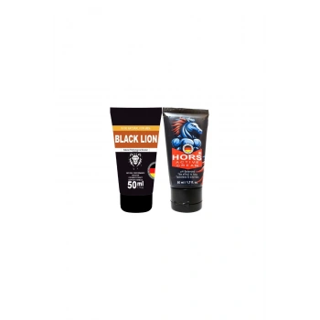 Black Lion Booster 50 ml + Hors Active Cream 50 ml / Erkeklere Özel Katılaştırıcı Krem Seti
