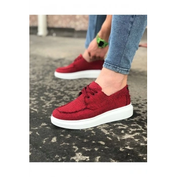 Bordo Erkek Günlük Ayakkabı