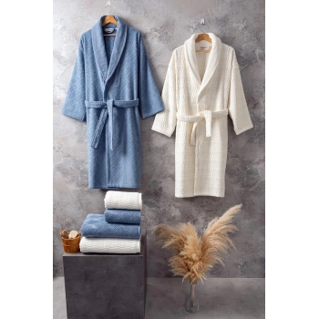 Bornoz Seti Mana Sky İvory