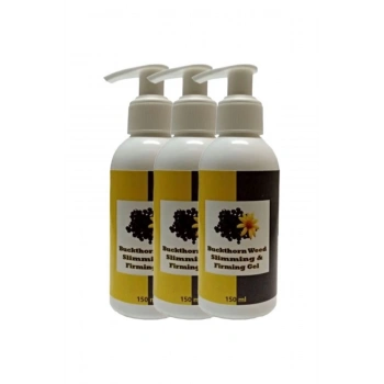 Buck Thorn Weed Slimming & Firming Gel 3lü Adet Acı Çehre Tohumu Jeli Istenmeyen Yağlara Parçalayıc