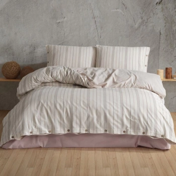 Butik Native Serisi Çift Kişilik Nev Takımı Etre V1 Bej